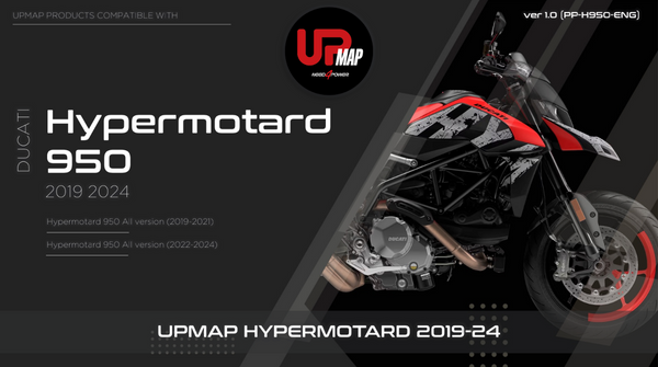 UpMap T800+ for the Ducati Hypermotard 950 (2019-25). Available at Motorcycle Performance Store.