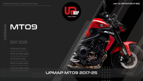 UpMap T800+ for the Yamaha MT-09 (2021-25), Available at Motorcycle Performance Store.