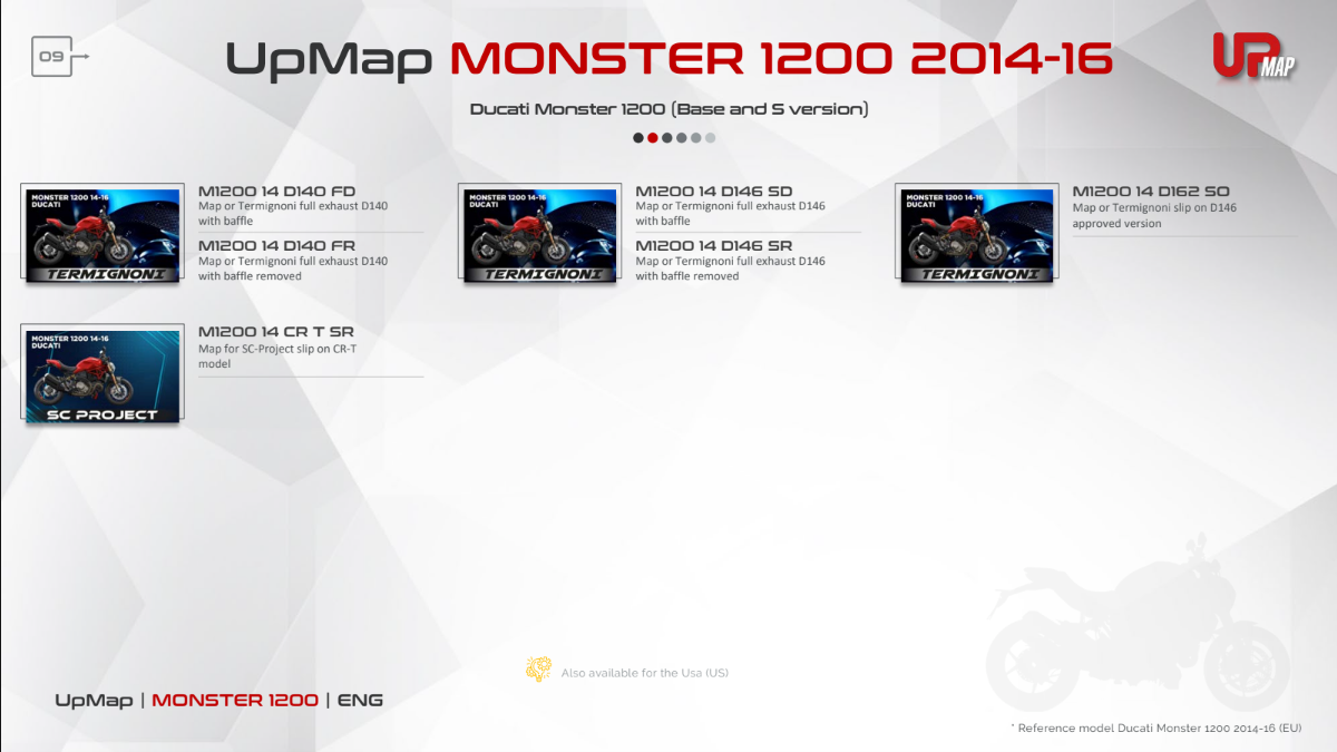 T800+ UpMap Inc Cable Ducati Monster 1200 (S/R) 2014-21 image 3