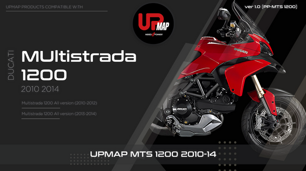 UpMap T800+ for the Ducati Multistrada 1200 (2010-14). Available at Motorcycle Performance Store.