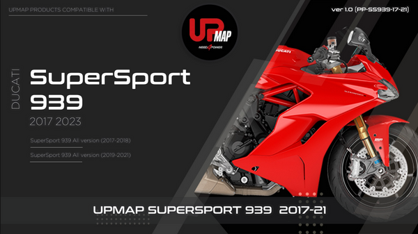 UpMap T800+ for the Ducati SuperSport 939 (2017-21). Available at Motorcycle Performance Store.