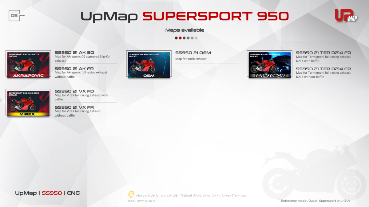 T800+ UpMap Inc Cable Ducati SuperSport 950 2021-24 image 3