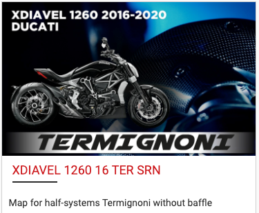 UpMap T800+ for the Ducati X-Diavel 1260 (2016-24). Available at Motorcycle Performance Store.