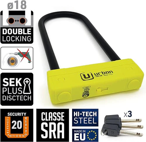 Urban Security UR120310 Motorcycle U Lock - Motorcycle Care & Maintenance