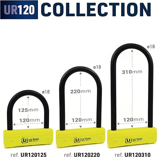 Urban Security UR120310 Motorcycle U Lock - Motorcycle Care & Maintenance