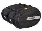 SHAD SL58 expandable motorcycle saddle bags 58 litre soft panniers with waterproof covers and reflective panels_7