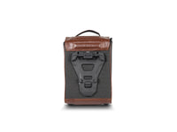 SHAD SR38 cafe racer style pannier 10 litre leather look motorcycle side bag with lock system and rain cover
