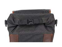 SHAD SR38 cafe racer style pannier 10 litre leather look motorcycle side bag with lock system and rain cover