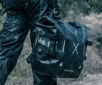 SHAD TR30 waterproof panniers 30 litre motorcycle soft luggage with quick release lock system and reinforced base