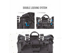 SHAD TR30 waterproof panniers 30 litre motorcycle soft luggage with quick release lock system and reinforced base_5
