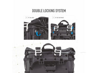 SHAD TR30 waterproof panniers 30 litre motorcycle soft luggage with quick release lock system and reinforced base