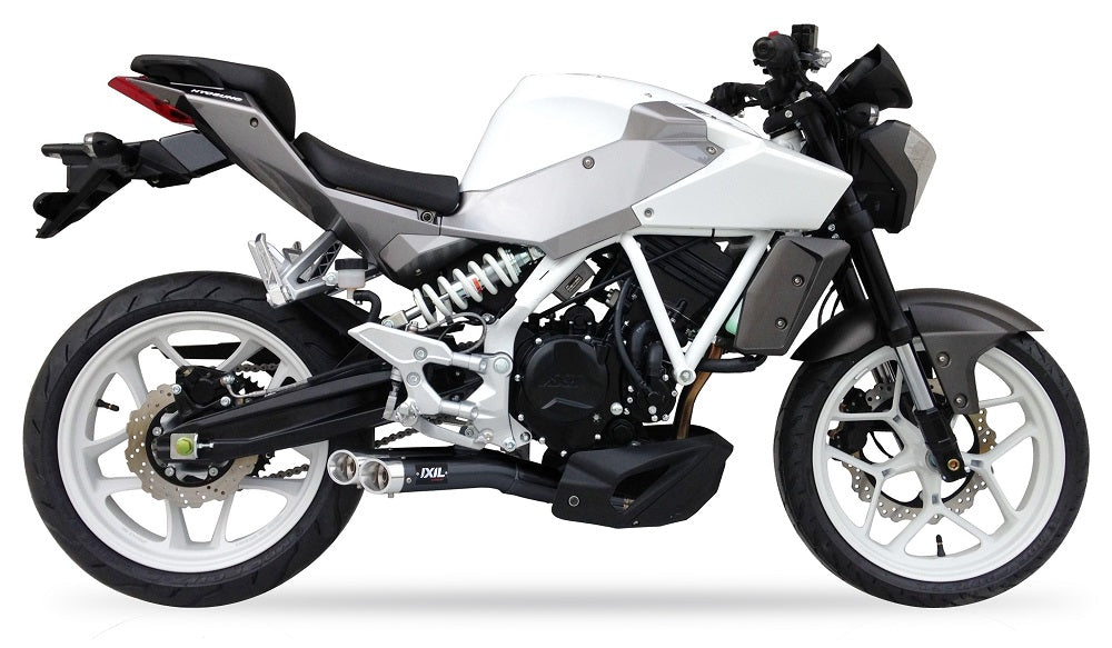 Ixil L3X Black Hyperlow Silencer for the Hyosung GD250