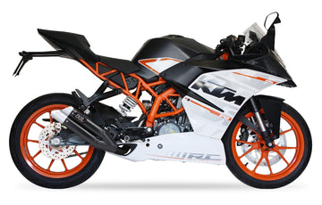 Silenciador IXIL Hyperlow XL Negro de doble salida KTM RC 390 2015-16