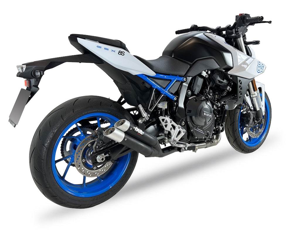 Ixil L3X Black Hyperlow Full System Suzuki GSX-8 (R/S) 2023-24 - Motorcycle Performance Store