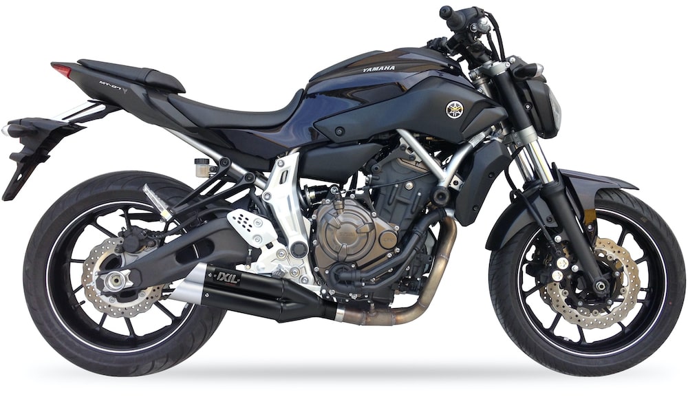 IXIL L3X Black Hyperlow Exhaust System Yamaha MT-07 2014-20