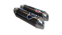 Termignoni SBC Full Exhaust System with Carbon Silencers for the Yamaha YZF1000 R1. Available at Motorcycle Performance Store.