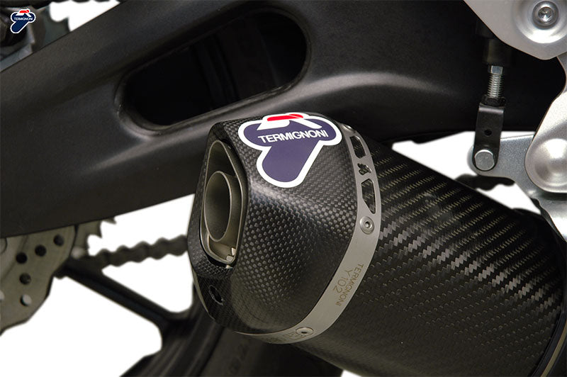 Termignoni Relevance Carbon Full 2-1 Exhaust System for Yamaha MT-07 2014-20 with carbon fibre silencer, stainless steel collectors and removable dB killer_2