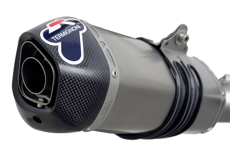 Termignoni Relevance Titanium Full 2-1 Exhaust System for Yamaha MT-07 2014-20 with stainless steel collectors, carbon fibre end cap and removable dB killer_3