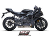 SC Project CR-T Carbon Silencer with Decat Pipe Yamaha YZF-R1 2020-24 - Motorcycle Performance Store 