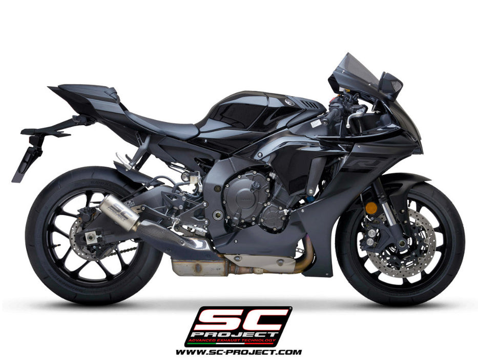 SC Project CR-T Carbon Silencer Yamaha YZF-R1 2020-24 - Motorcycle Performance Store 