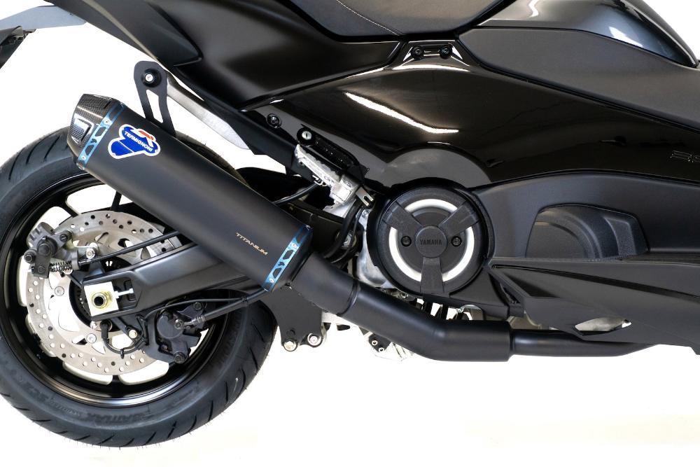 Termignoni Homologated Black Exhaust System Yamaha T-Max 560 2020-24 - Motorcycle Performance Store 