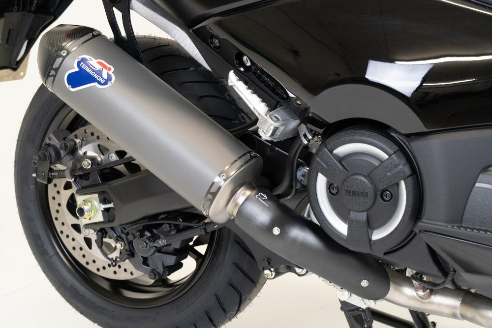 Termignoni Grey Titanium Exhaust System for the Yamaha T-Max 560 - Motorcycle Performance Store_2