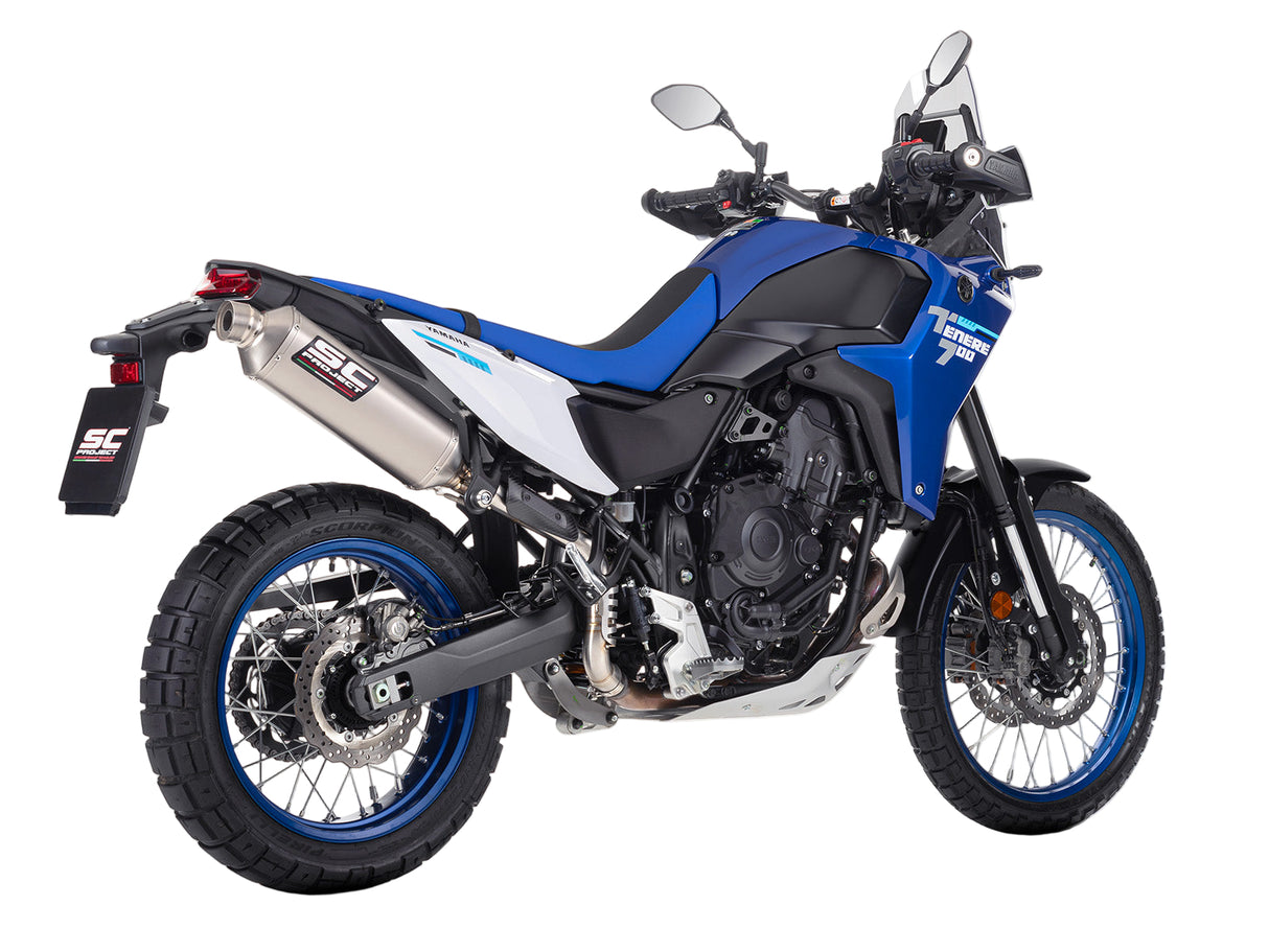 SC Project High Mount Rally Raid Titanium Silencer (Road) Yamaha Tenere 700 2025