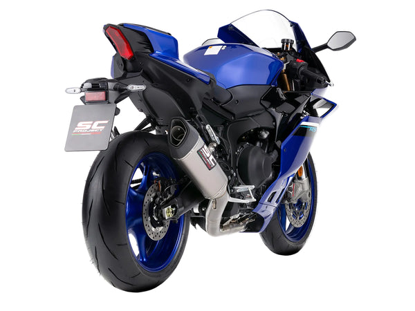 SC Project SC1-R titanium full exhaust system for Yamaha YZF-R9 2025-2026 with stainless headers titanium link pipe and carbon heat shield_1