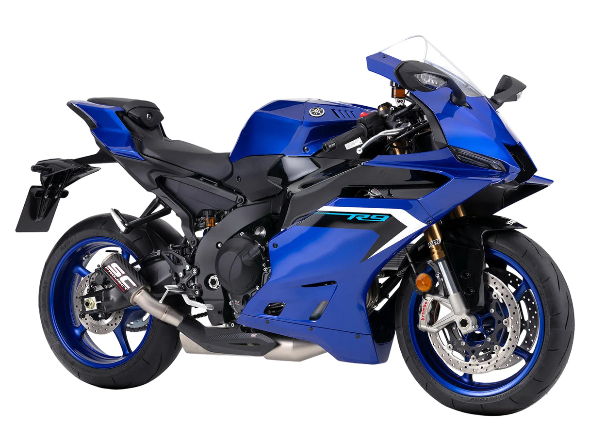 SC Project 3:1 Stainless Steel System CR-T Carbon Silencer Yamaha YZF-R9 2025-26 image 6