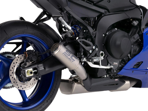 SC Project CR-T titanium full exhaust system for Yamaha YZF-R9 2025-2026 3-1 system with carbon heat shield