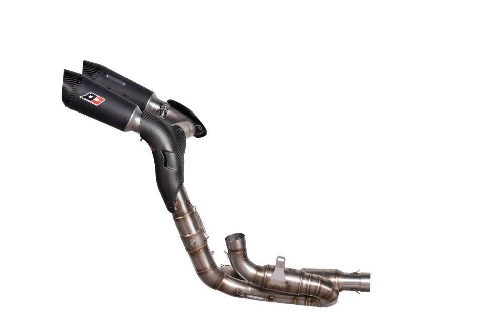 QD Black Underseat Exhaust System Ducati Panigale V4 / S 2022-24 - Motorcycle Performance Store