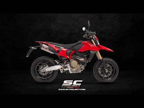 SC Project SC1-S Titanium Underseat Silencers Ducati Hypermotard 698 2024-25