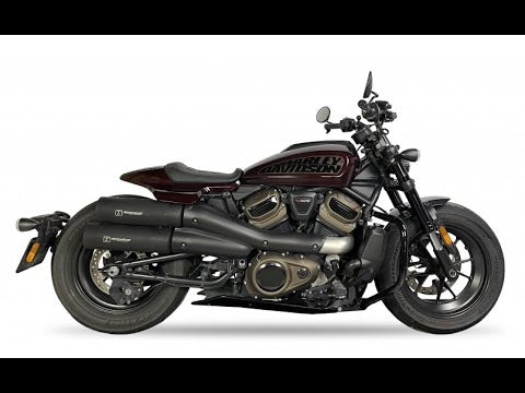 Ironhead Black Silencers Harley Davidson Sportster 1250 S 2021-24