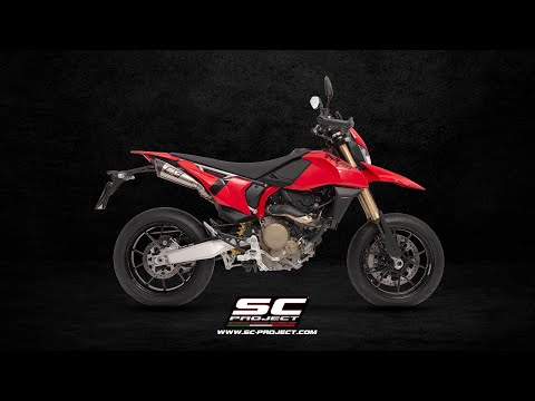 SC Project S1 Titanium Underseat Silencers Ducati Hypermotard 698 2024-25