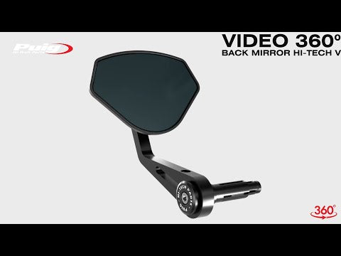 Puig Hi Tech 5 Black Silver Bar End Mirrors