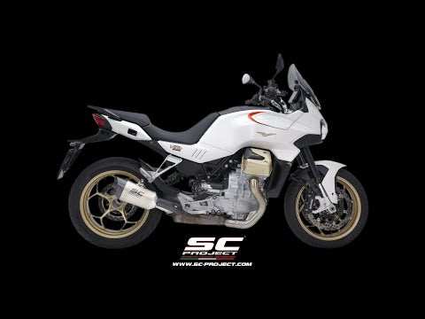 SC Project SC1-R Black Titanium Silencer Moto Guzzi V100 Mandello 2023-25