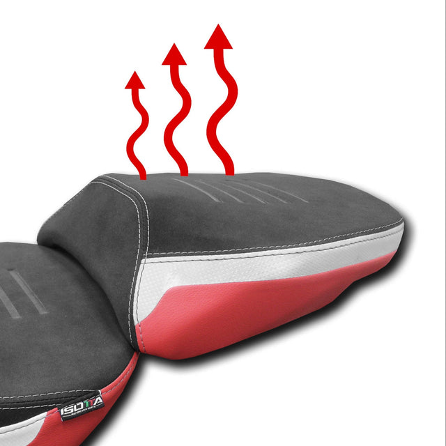 Isotta Heated Pillion Comfort Seat Red Ducati Multistrada V4