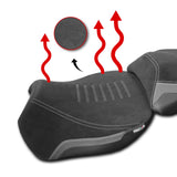 Isotta Heated Rider Comfort Seat Triple Black Ducati Multistrada V4