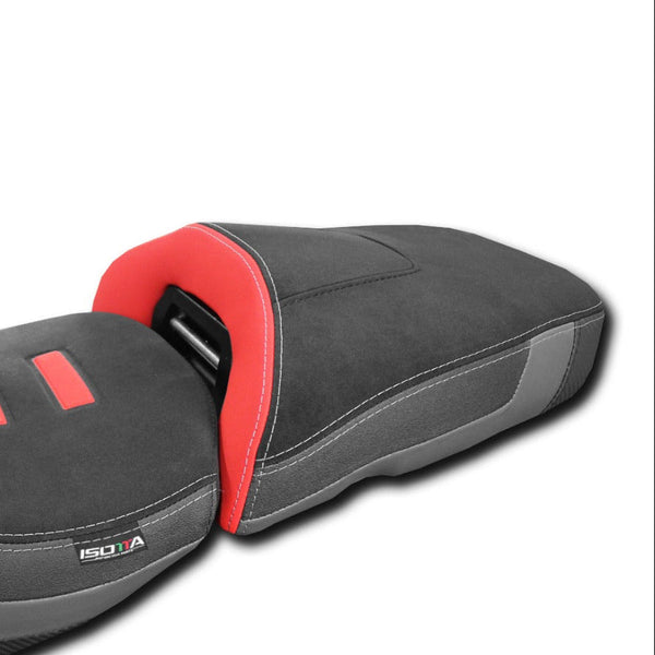 Isotta Comfort Pillion Seat Black/Red BMW R1300GS