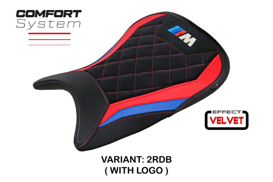 TPZ Italia Kiel Velvet Comfort system Seat Cover BMW M1000RR 2022-25 - Motorcycle Performance Store