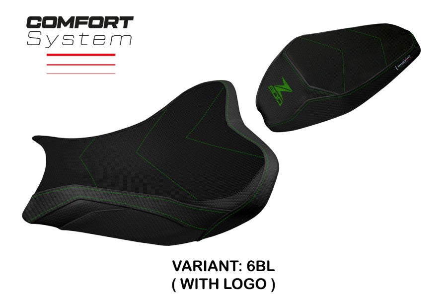 TPZ Italia Shara Comfort system Seat Cover Kawasaki Z900 2017-24 Motorcycle Seat Covers TPZ Italia