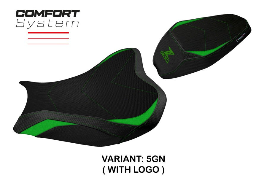 TPZ Italia Shara Comfort system Seat Cover Kawasaki Z900 2017-24 Motorcycle Seat Covers TPZ Italia