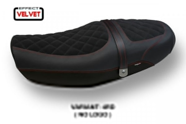 TPZ Italia Natal Total Black velvet Seat Cover Kawasaki Z900RS 2018-24 Motorcycle Seat Covers TPZ Italia