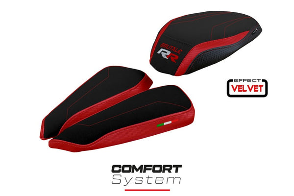 TPZ Italia Meilan velvet Comfort system Seat Cover MV Agusta Brutale 1000 RR 2020-24 Motorcycle Seat Covers TPZ Italia