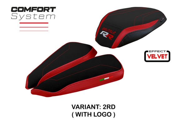 TPZ Italia Meilan velvet Comfort system Seat Cover MV Agusta Brutale 1000 RR 2020-24 Motorcycle Seat Covers TPZ Italia