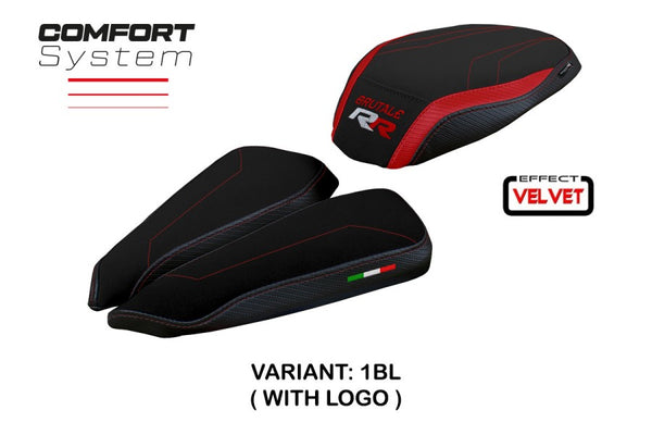 TPZ Italia Meilan velvet Comfort system Seat Cover MV Agusta Brutale 1000 RR 2020-24 Motorcycle Seat Covers TPZ Italia