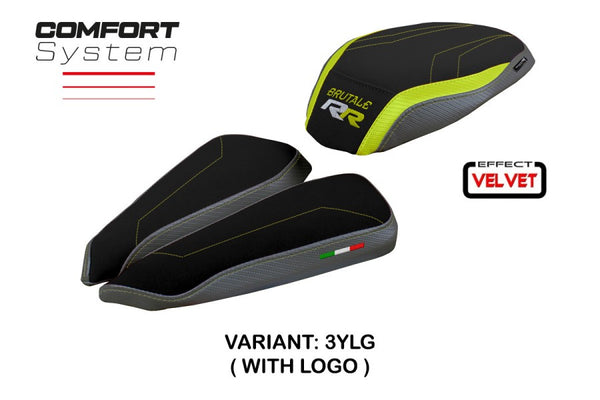 TPZ Italia Meilan velvet Comfort system Seat Cover MV Agusta Brutale 1000 RR 2020-24 Motorcycle Seat Covers TPZ Italia