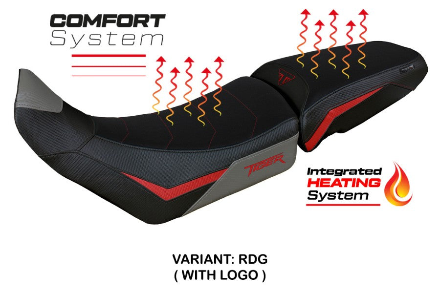 TPZ Italia Heated Seat Cover Triumph Tiger 850 Sport 2021-25 Motorcycle Seat Covers TPZ Italia