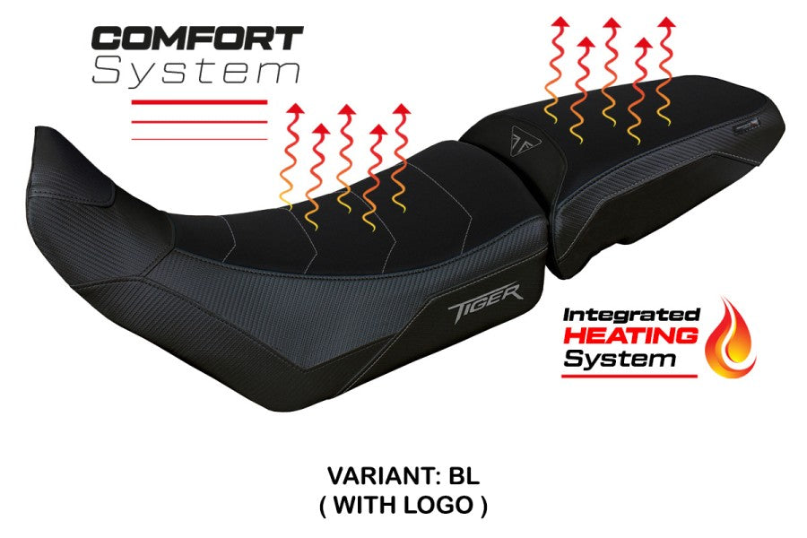 TPZ Italia Heated Seat Cover Triumph Tiger 850 Sport 2021-25 Motorcycle Seat Covers TPZ Italia