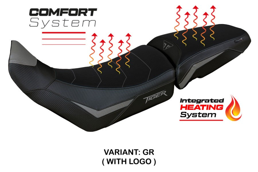TPZ Italia Heated Seat Cover Triumph Tiger 850 Sport 2021-25 Motorcycle Seat Covers TPZ Italia